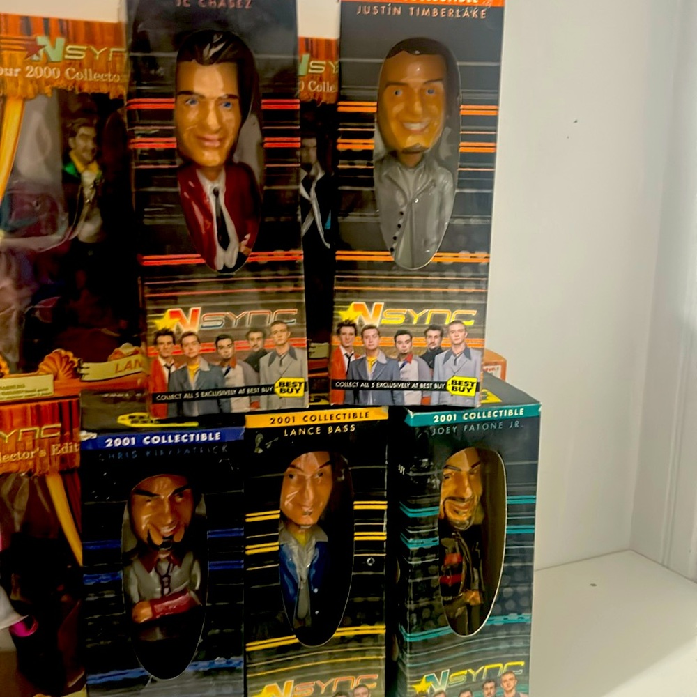 2001 Collectible NSYNC Bobblehead Set